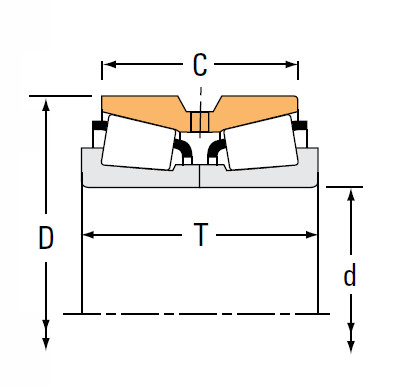 Bearing Tapered Roller Bearings double-row NA366 363D