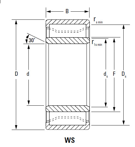 Bearing metric series cylindrical roller bearing A-5224-WS