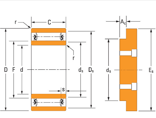 Bearing needle roller bearings Ta4126v