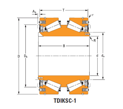 Tdik Thrust Tapered Roller Bearings JHH932136dw JHH932119w