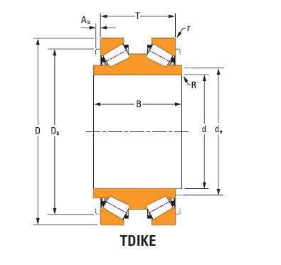 Tdik Thrust Tapered Roller Bearings ee181454dw 182350