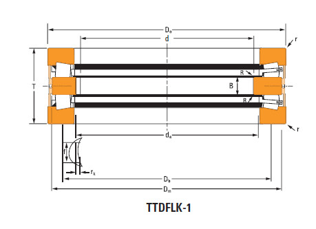 Bearing Thrust race single T12100