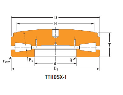 Thrust tapered roller bearings B-6593-c