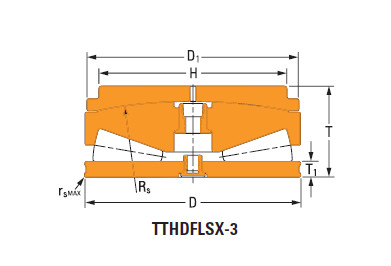 Thrust tapered roller bearings 161TTsX930dO035