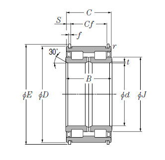 Cylindrical Roller Bearings for Sheaves SL04-5024NR