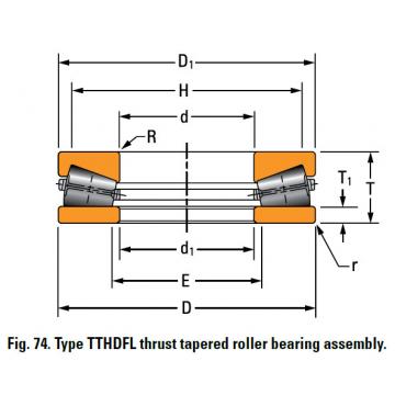 Bearing TTHDFL thrust tapered roller bearing C-8515-A