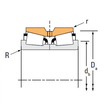 Bearing Tapered Roller Bearings double-row HM252344NA HM252315CD