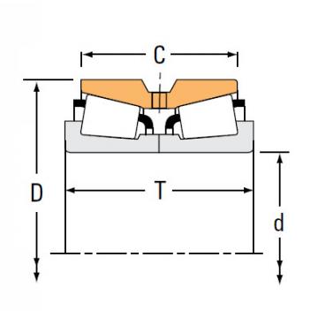 Bearing Tapered Roller Bearings double-row HH221449NA HH221410D