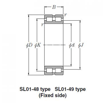 Bearing NTN Type SL  Cylindrical Roller Bearings SL01-4848