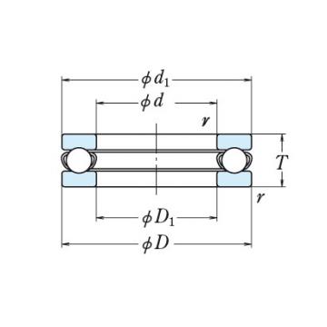 NSK single-direction thrust ball bearings 511/630X