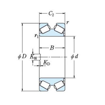 Bearing TAPERED ROLLER BEARINGS NSK 210KDH3501B+K