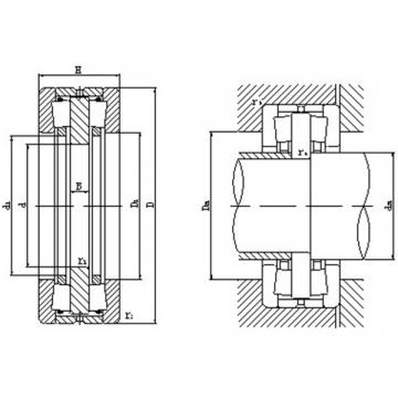 Bidirectional thrust tapered roller bearings 120TFD2501