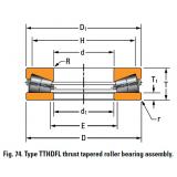 Bearing TTHDFL thrust tapered roller bearing H-2054-G