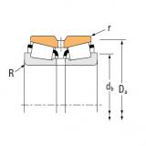 Tapered roller bearing 14137A 14276D