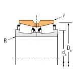 Bearing Tapered Roller Bearings double-row HH221449NA HH221410D