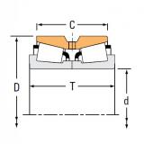 Bearing Tapered Roller Bearings double-row NA44156 44363D