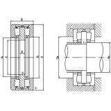 Bidirectional thrust tapered roller bearings 120TFD2501